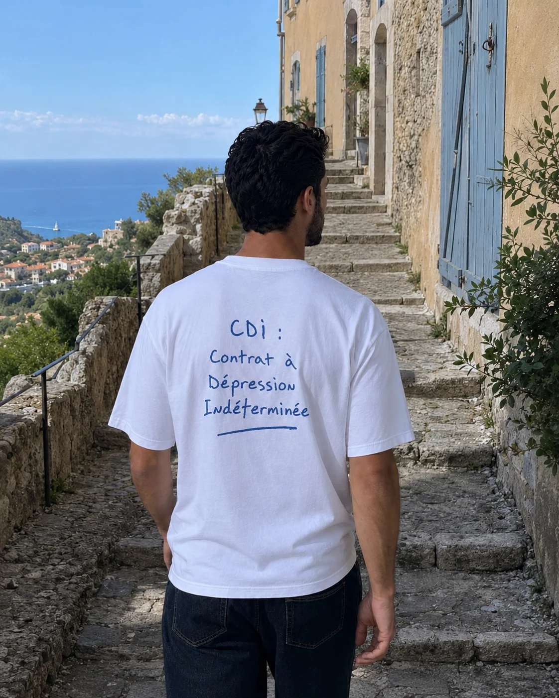 Porté homme, extérieur village